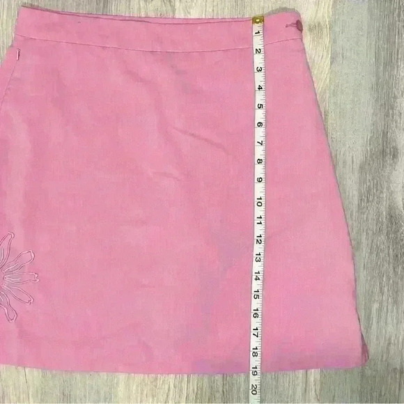 Monterey Club Women’s Golf Athletic Skort Pink Embroidered Flower Zip Size 8 - Picture 9 of 9